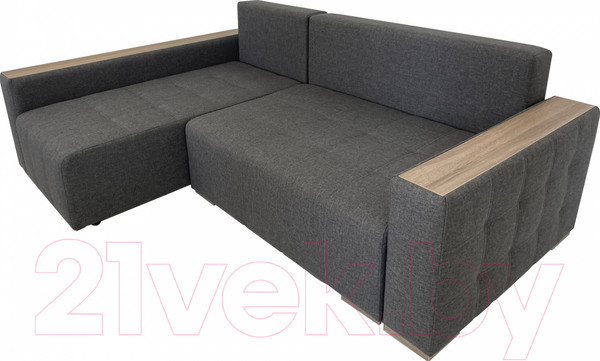 Изображение товара Диван угловой ФорестДекоГрупп Милан 2 правый (Lux 06, рогожка пыльно-серый)