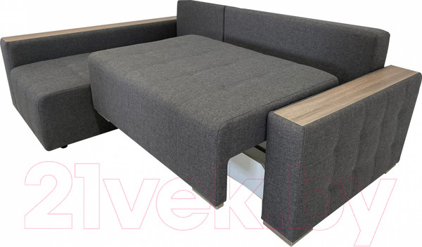 Изображение товара Диван угловой ФорестДекоГрупп Милан 2 правый (Lux 06, рогожка пыльно-серый)