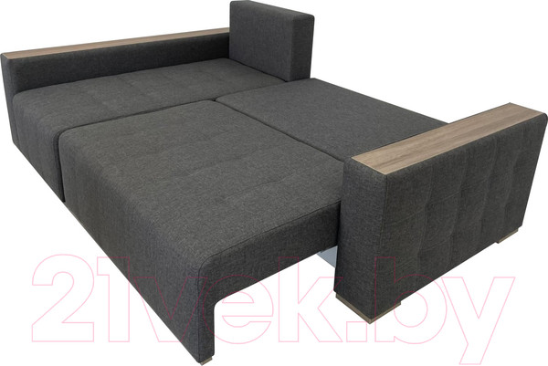 Изображение товара Диван угловой ФорестДекоГрупп Милан 2 правый (Lux 06, рогожка пыльно-серый)