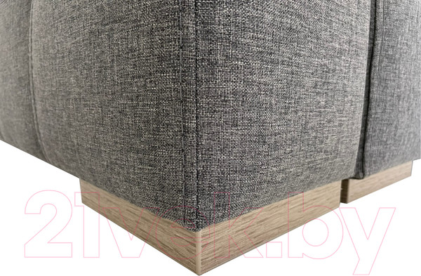 Изображение товара Диван угловой ФорестДекоГрупп Милан 2 правый (Lux 06, рогожка пыльно-серый)