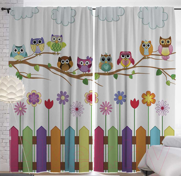 Изображение товара Комплект штор JoyArty Веселые совы / p_10808