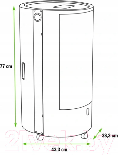 Изображение товара Газовый обогреватель TMC Blue Belle Chic 4.2 кВт (черный)