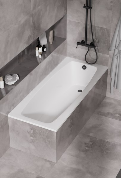 Изображение товара Ванна акриловая Alba Spa Valencia 160x70 R (2 экрана)