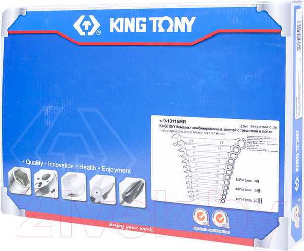 Изображение товара Набор ключей King TONY 9-10115MR