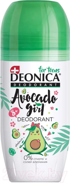 Изображение товара Дезодорант шариковый Deonica For Teens Avocado Girl (50мл)