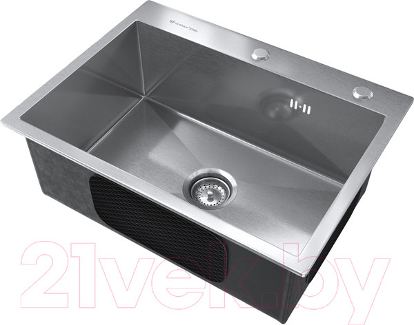 Изображение товара Мойка кухонная Ulgran Steel 60x45 (брашированная сталь)