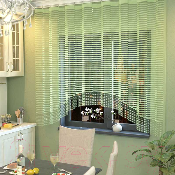 Изображение товара Гардина Лента 10С6433 Е272РК (180x245, салатовый)