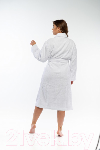 Изображение товара Халат Lilia Женский махровый 13С-0504 (р-р 54/170, белый)