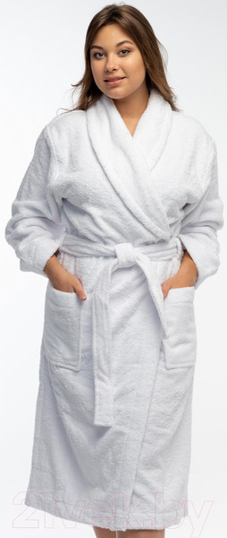 Изображение товара Халат Lilia Женский махровый 13С-0504 (р-р 56/170, белый)