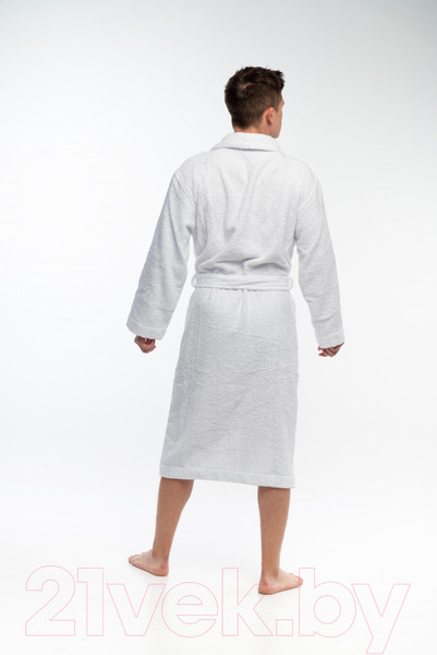 Изображение товара Халат Lilia Мужской махровый 13С-0544 (р-р 56/176, белый)