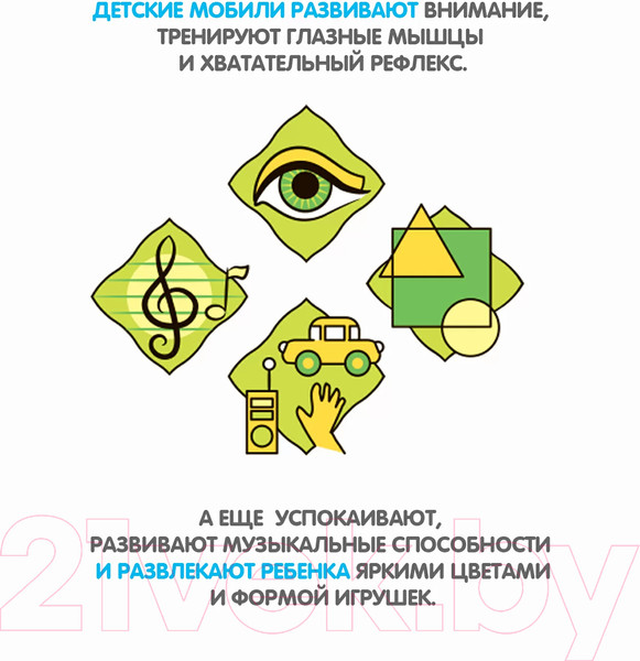 Изображение товара Мобиль на кроватку Bondibon Солнышко / ВВ5018