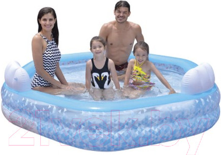 Изображение товара Надувной бассейн Jilong Giant Hexagon Family Pool / 57161 (223x211x58)