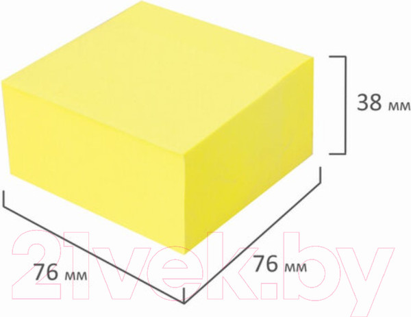 Изображение товара Блок для записей Brauberg Неоновый / 111352 (желтый)
