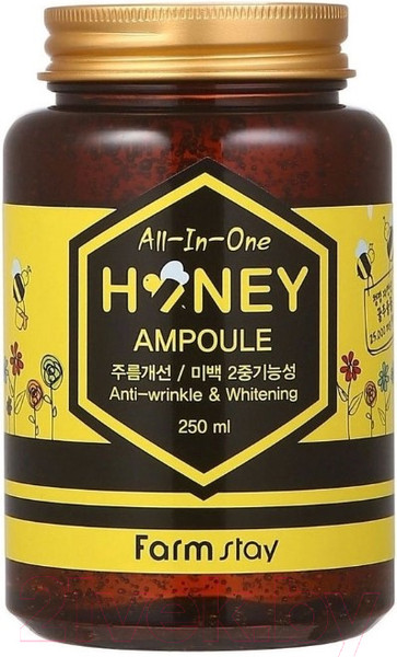 Изображение товара Сыворотка для лица FarmStay All-in-One Honey Ampoule Многофункциональная с медом  (250мл)