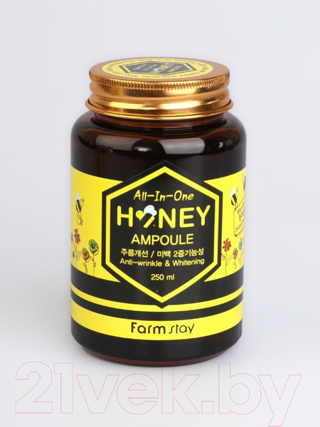 Изображение товара Сыворотка для лица FarmStay All-in-One Honey Ampoule Многофункциональная с медом  (250мл)