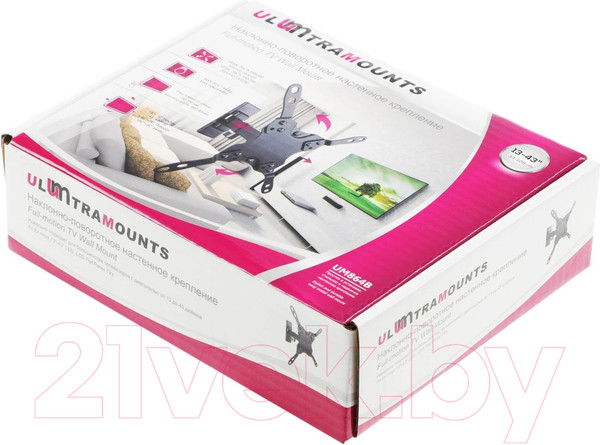 Изображение товара Кронштейн для телевизора Ultramounts UM 864B (черный)