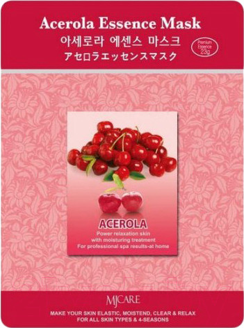 Изображение товара Маска для лица тканевая Mijin Cosmetics Essence ацерола (23г)