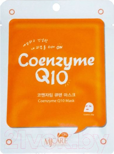 Изображение товара Маска для лица тканевая Mijin Cosmetics Care с коэнзимом (22г)