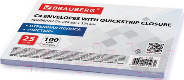 Изображение товара Набор конвертов почтовых Brauberg 121852 (25шт)