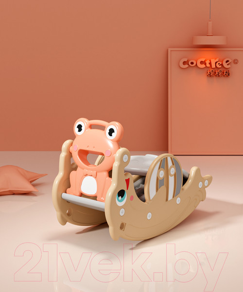 Изображение товара Качалка детская Perfetto Sport Дельфин / PS-037-O (оранжевый)