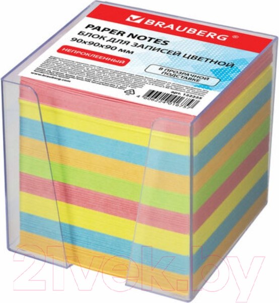 Изображение товара Блок для записей Brauberg 122225 (цветной)