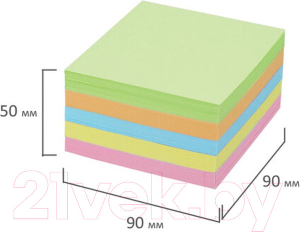 Изображение товара Блок для записей Brauberg 122226 (цветной)