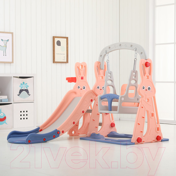 Изображение товара Горка-комплекс Perfetto Sport Зайчонок / PS-042-О (оранжевый)