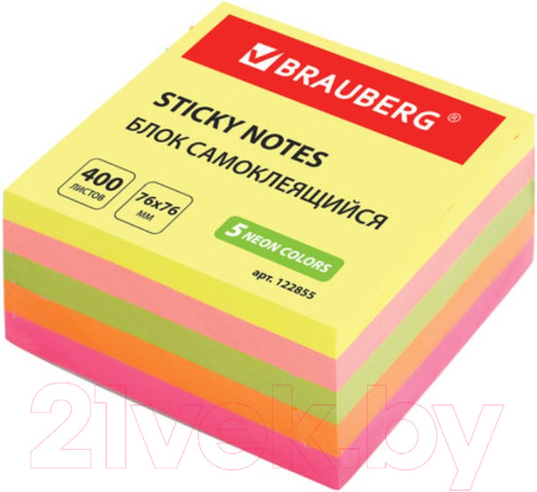 Изображение товара Блок для записей Brauberg Неоновый / 122855