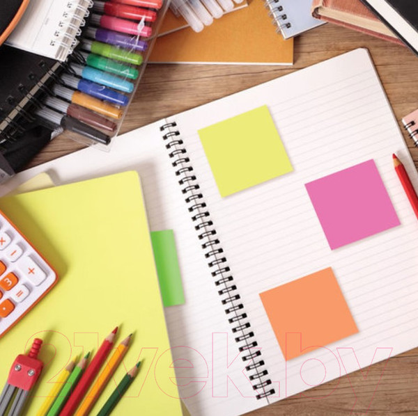 Изображение товара Блок для записей Brauberg Неоновый / 122857