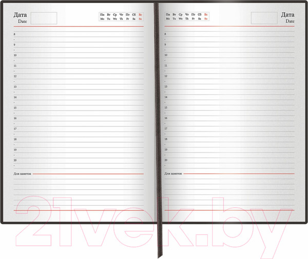 Изображение товара Ежедневник Brauberg Select / 123480 (черный)