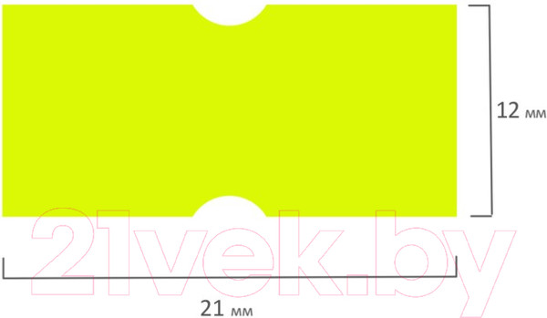 Изображение товара Этикет-лента Brauberg 123569 (желтый)