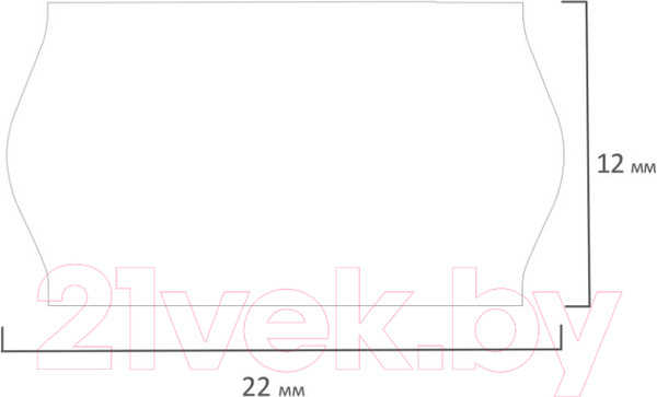 Изображение товара Этикет-лента Brauberg 123572 (белый)