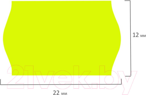 Изображение товара Этикет-лента Brauberg 123573 (желтый)