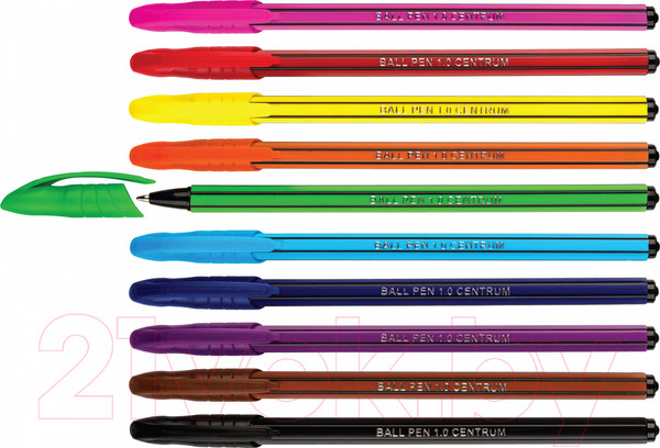 Изображение товара Набор шариковых ручек Centrum 80160 (10 цветов)
