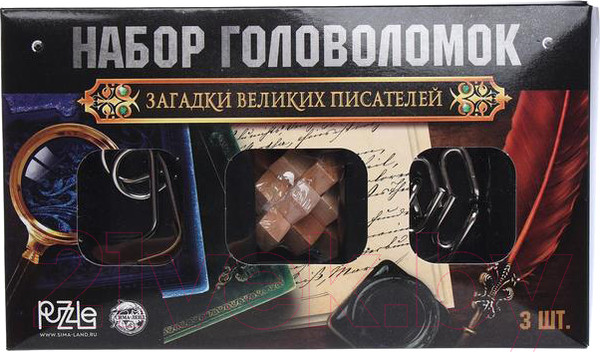 Изображение товара Набор головоломок Puzzle Загадки Великих писателей / 3302581