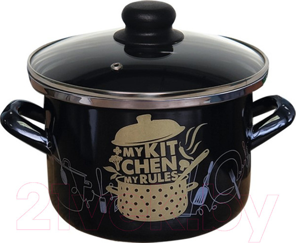 Изображение товара Кастрюля Сантэкс Моя кухня 1-2240112 (черный)