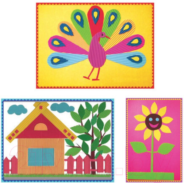 Изображение товара Набор цветного картона Brauberg Гофрированный / 124749 (10л)