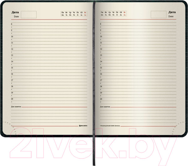 Изображение товара Ежедневник Brauberg Stylish / 126224 (черный)