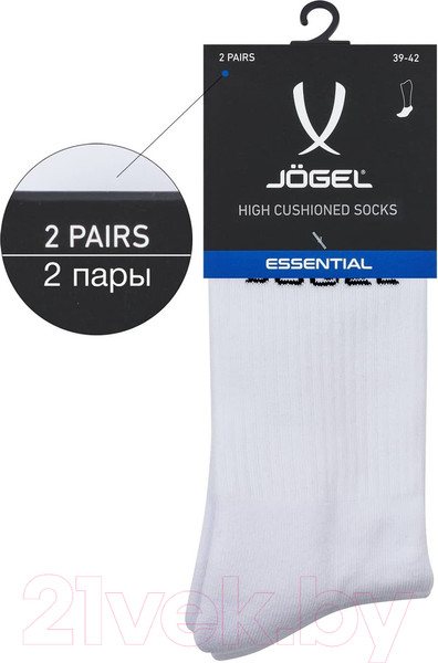Изображение товара Носки Jogel Essential High Cushioned Socks / JE4SO0421.00 (р-р 39-42, белый)