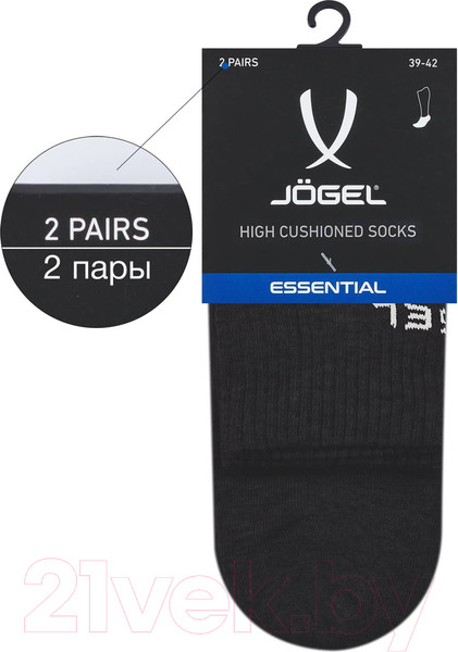 Изображение товара Носки Jogel Essential High Cushioned Socks / JE4SO0421.99 (р-р 43-45, черный)