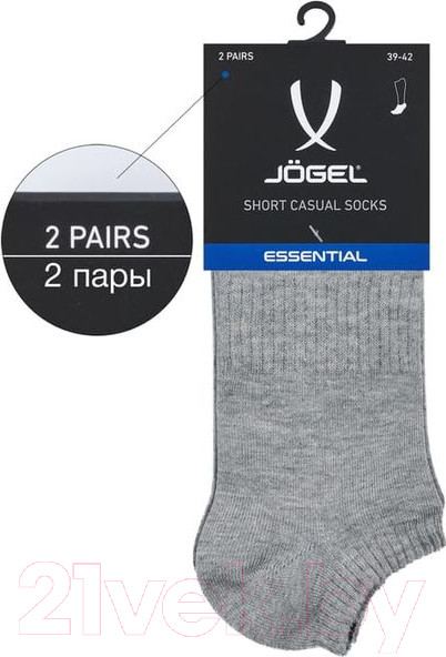 Изображение товара Носки Jogel Essential Short Casual Socks / JE4SO0121.MG (р-р 39-42, меланжевый)