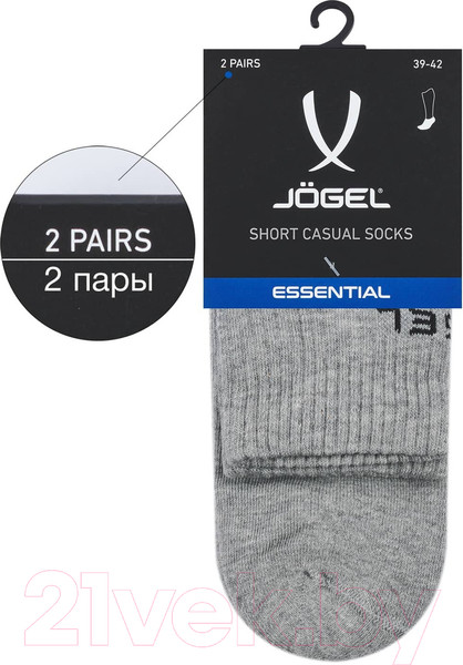 Изображение товара Носки Jogel Essential Mid Cushioned Socks / JE4SO0321.MG (р-р 35-38, меланжевый)
