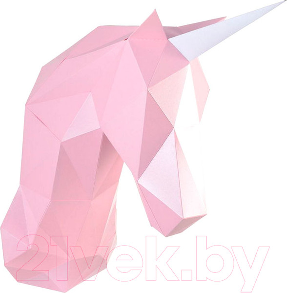 Изображение товара Объемная модель Paperraz Единорог Зефир / PP-1EDZ-PIN