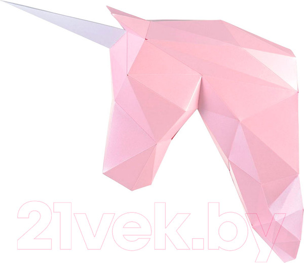 Изображение товара Объемная модель Paperraz Единорог Зефир / PP-1EDZ-PIN