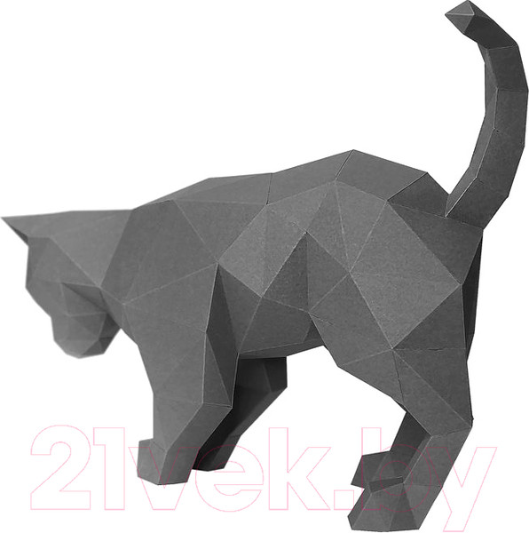 Изображение товара Объемная модель Paperraz Кот Дымок / PP-2KOT-GRA