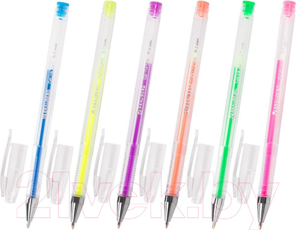 Изображение товара Набор гелевых ручек Brauberg Jet / 141034 (6шт)