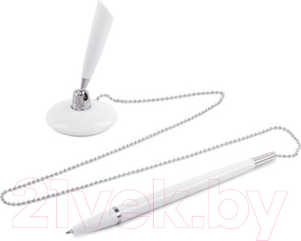 Изображение товара Ручка шариковая Brauberg Стенд-Пен Уайт1 / 141044 (синий)