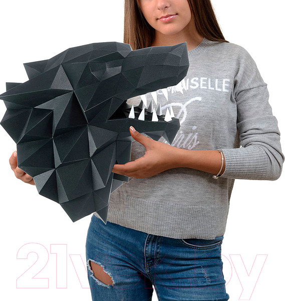 Изображение товара Объемная модель Paperraz Лютоволк / PP-1LTV-BLA (черный)