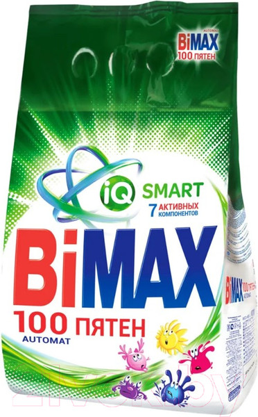 Изображение товара Стиральный порошок Bimax 100 пятен Automat (6кг)