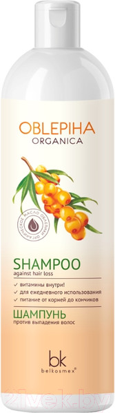 Изображение товара Шампунь для волос BelKosmex Oblepiha Organica Против выпадения волос (400мл)